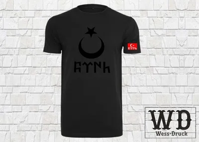 Produktbild von Göktürk Türk T-Shirt Ay Yildiz Wessdruck Schwarz Schwarz M