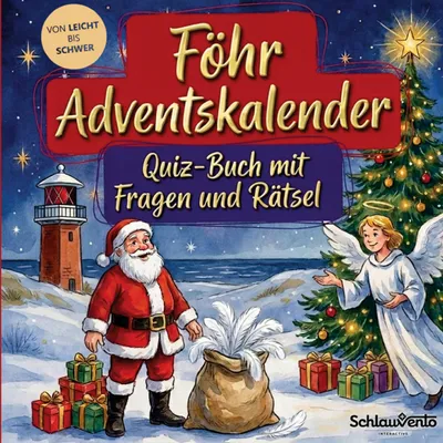 Produktbild von Föhr-Adventskalender: Quiz-Buch mit Fragen und Rätsel