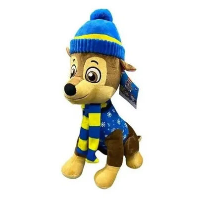 Produktbild von Chase 50 cm Plüschtier – Paw Patrol XL Kuscheltier sitzend – Offiziell lizenziert