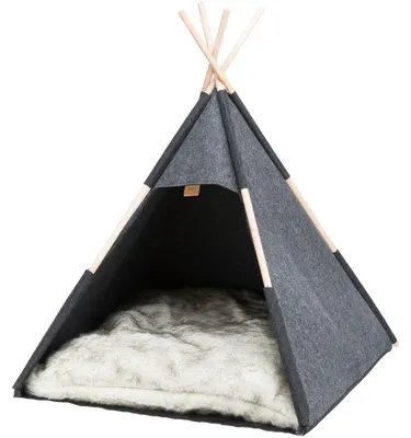 Produktbild von TRIXIE Höhle Tipi - anthrazit - 70 × 70 × 70 cm