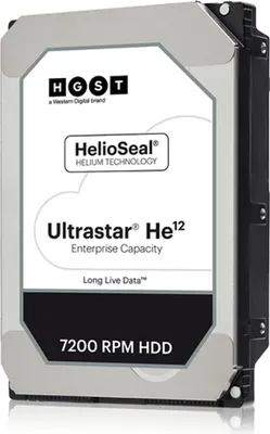 Produktbild von Western Digital Ultrastar He12, 12 TB, 7200 RPM, 256 MB, 3.5", SAS