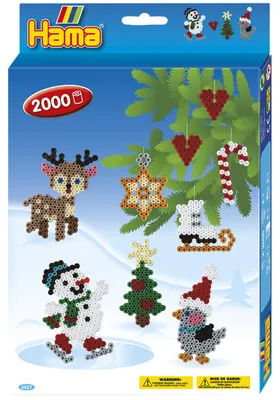 Productafbeelding van Hama 3437 Hama strikparels midi, thema "Kerst", cadeauverpakking