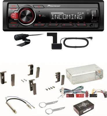 Produktbild von Pioneer MVH-330DAB Bluetooth Digitalradio Einbauset für Audi A3 8L