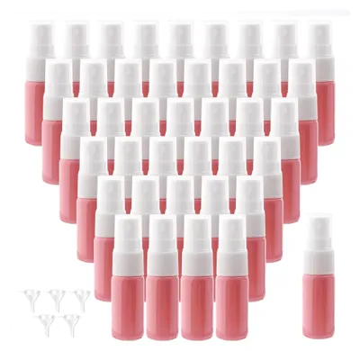 Produktbild von Kleine nachfüllbare Glassprühflasche für ätherische Öle, 40 Stück, Rosa