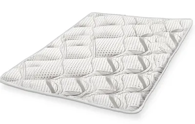 Produktbild von The White Stone Topper 130x190 cm Atmungsaktiv Höhe 5 cm | Ergonomischer Matratzen-Topper | Weiche Wattefüllung | Allergikergeeigneter, Milbenresistenter Bezug