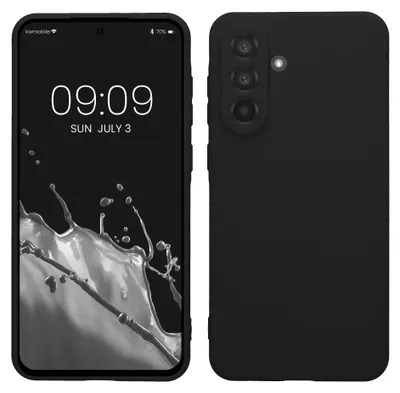 Produktbild von kwmobile Handyhülle für Samsung Galaxy A56 5G Hülle - weiches Handy Silikon Case - Schutzhülle Cover - Schwarz