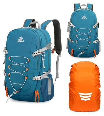 Obrázok produktu pre Batoh 35 litrov, vodeodolný - turistický batoh - cestovný batoh - outdoor, šport - odolný - s dažďovým obalom