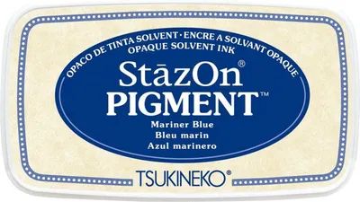 Immagine prodotto di Tsukineko | Tampone con inchiostro a pigmenti StazOn blu marino