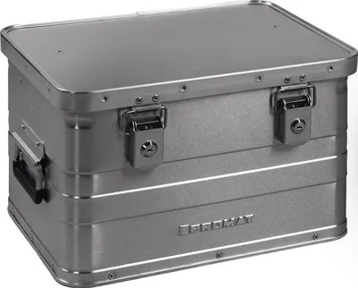 Produktbild von Aluminiumbox L430xB330xH275mm 29 l mit Klappverschluss und Zylinderschloss