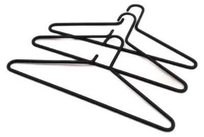 Produktbild von Spinder Design Kleiderbügel Haushalt Garderobe Senza Schwarz Stahl stabil praktisch langlebig