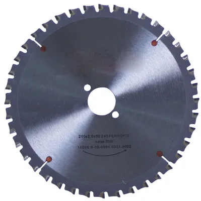 Produktbild von CONNEX Handkreissägeblatt, hartmetallbestückt, Ferroline-Präzisionsausführung, 210 x 30 mm, 40 Zähne, COM362103