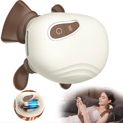 Produktbild von Kabelloses Nacken- und Schultermassagegerät, Tragbares Elektrisches Knetmassagegerät für Home Office