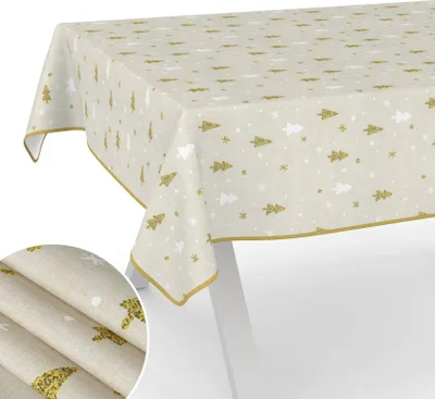 Produktbild von Tischdecke Tannenbaum Gold 100x140cm B