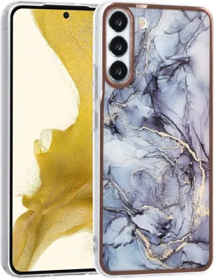 Produktbild von UNIQ Accessory Samsung Galaxy S22 Plus TPU Backcover - Marble Grey