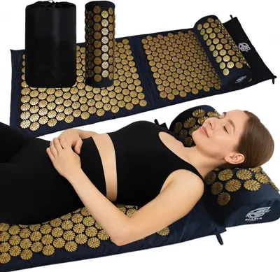 Productafbeelding van Akupressuur- en massagemat met kussens, ECARLA SPORTS, 116 x 43 cm, model MATA11