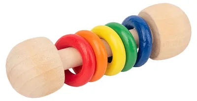 Produktbild von Baby Rassel Schütteln Spielzeug Holz Ring Design Greifen Kleinkind für Jungen Mädchen Geschenke 5