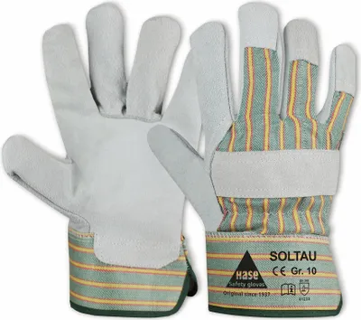 Produktbild von HASE SAFETY GLOVES Arbeitshandschuhe Spaltleder, EN 388, EN 420, Größe 10