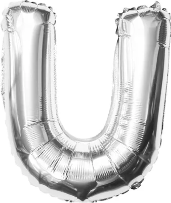 Produktbild von Oblique Unique Folien Luftballon Buchstabe U Geburtstag Silber Hochzeit Party Deko Ballon - silber