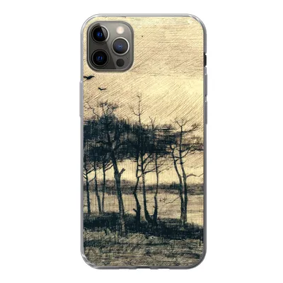 Produktbild von MuchoWow® Handyhülle Schutzhülle Hülle für iPhone 13 Pro Max Kiefern im Sumpf - Vincent van Gogh Silikon Softcase Handy Hülle - Mobiltelefon