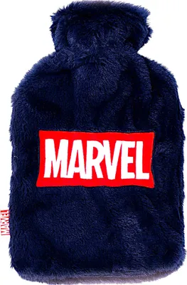 Produktbild von Marvel Wärmflasche 1,5 L mit weichem Plüschbezug- Kinder Wärmflasche/ Bettwärmer
