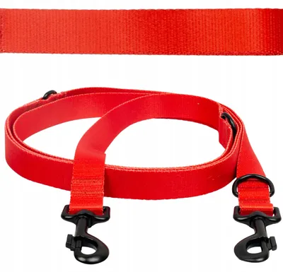 Produktbild von Ukory Verstellbare Umhängeleine 240 cm für große Hunde, Rot
