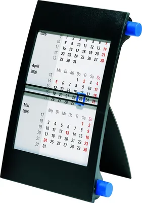 Produktbild von rido idé Tischkalender "3-Monatskalender" 2026/2027 blau