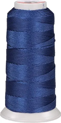 Produktbild von Sattlergarn - Polyester Ledergarn in Handwerksqualität (200 m/Stärke 8/3) I extrastarkes Polstergarn Nähgarn - Reißfest - UV-Beständig - Outdoor Nähgarn für Leder marine