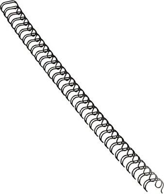 Produktbild von Drahtbinderücken A4 3:1 8mm 36-50 Blatt schwarz VE=10x100 Stück