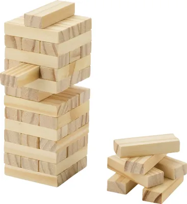 Produktbild von Floso - Wackelturm, aus Holz PF4713 (Einheitsgröße) (Natürlich)