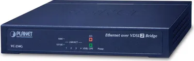 Image de PLANET 4-Port 10/100/1000T Ethernet to VDSL2 Bridge