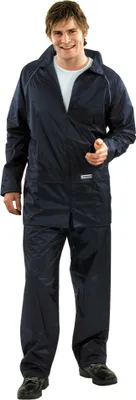 Immagine prodotto di Tuta impermeabile Planam per attività all'aperto, colore blu navy, taglia XL, codice prodotto 1406056