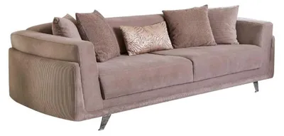 Immagine prodotto di Divano a tre posti con letto funzione divano 3 posti in tessuto beige divano in tessuto