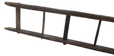 Produktbild von Historische Altländer Holzleiter 100cm Original vom Bauernhof
