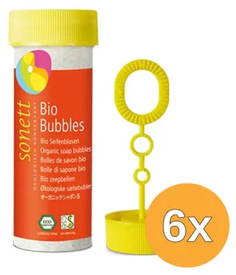 Produktbild von 6 x Seifenblasenlösung "Sonett", biologisch (45 ml)