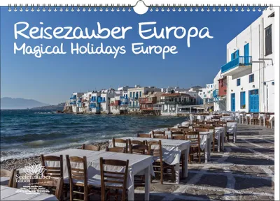Produktbild von Reisezauber Europa DIN A3 Immerwährender Kalender Europa Stadt und Land - Seelenzauber