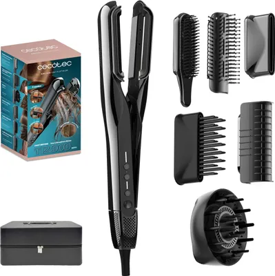Image de Lisseur Cheveux Cecotec AirLisse 6 en 1 Platinum Noir