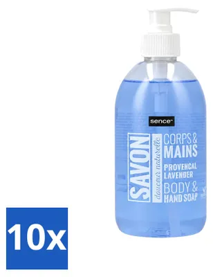 Productafbeelding van 10 x Sence handzeep Provencaalse lavendel - 500 ml - Voordeelverpakking - 10 stuks