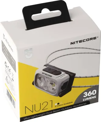 Produktbild von Nitecore NU21 Stirnlampe wiederaufladbar schwarz, max. 360 Lumen