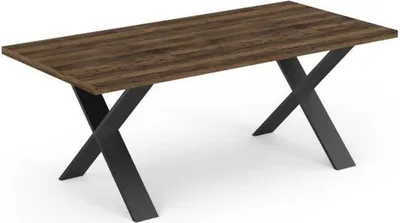 Produktbild von MONACO Esstisch – Eiche und schwarzes Holz – 180 x 90 x 74,8 cm