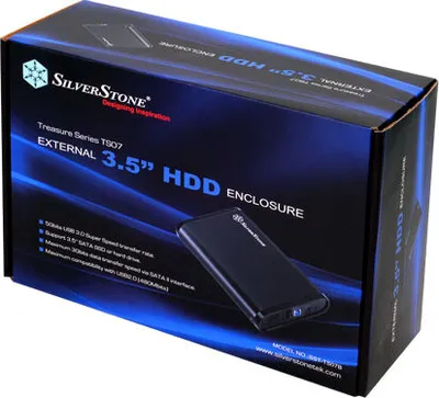 Produktbild von Silverstone TS07, 8,89 cm (3.5"), Serial ATA III, Schwarz, 6 Gbit/Sek, Windows XP, Vista, 7 Mac OS 10.x Linux, 340g