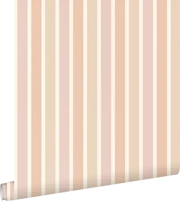 Immagine prodotto di ESTAhome carta da parati strisce beige, terracotta e malva viola 50 x 900 cm