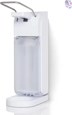 Produktbild von Armhebelspender Blanc UNIVERSAL 500ml & 1.000ml mit schwenkbarer Abtropfschale, verschließbar, Seife, Desinfektion... : Farbe - Weiß Farbe: Weiß