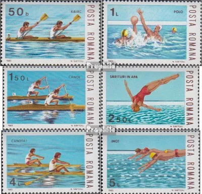 Produktbild von Briefmarken Rumänien 1983 Mi 3972-3977 (kompl.Ausg.) postfrisch Wassersport