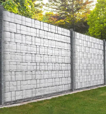 Produktbild von Sichtschutzstreifen helle Ziegelsteine weiß Sichtschutz Garten Zaun - 250x180cm