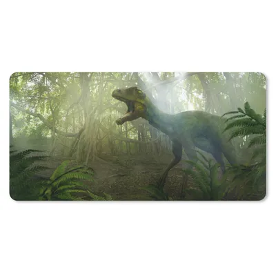 Produktbild von MuchoWow® Mauspad Mousepad Dinosaurier - Dschungel - Pflanzen 60x30 cm - Mousepads - Maus Mat - Pad - Mausunterlage - Nachhaltig