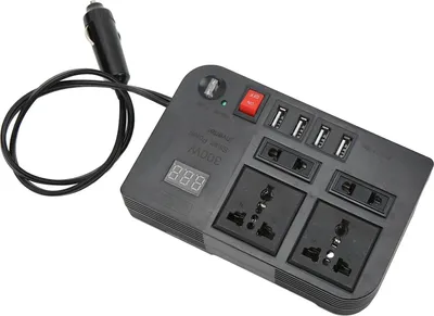 Productafbeelding van Omvormer, 12 V naar 220-240 V, 600 W, gemodificeerde sinusgolf, sigarettenaansteker-spanningsomvormer, universeel voor auto's
