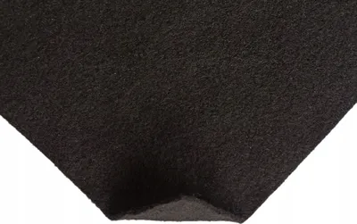 Produktbild von TAPHICEROS Filzstoff Nadelfilz 2 mm Bespannstoff aus Filz Superflex, Meterware Innenraumverkleidung Bezugsstoff Bastefilz,  Schwarz, 250 x150 cm