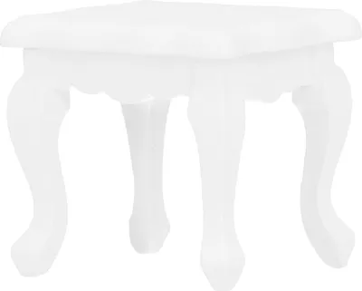 Immagine prodotto di 1/12 casa delle bambole in miniatura simulazione bianco teatable tavolino soggiorno mobili in legno accessori