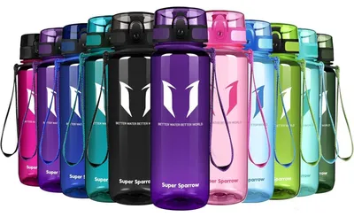 Produktbild von Trinkflasche Tritan BPA-frei 500 ml Glossy Veilchen