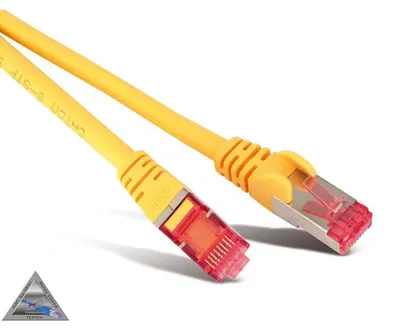 Zdjęcie produktu dla Kabel krosowy kat6A S/FTP PIMF bezhalogenowy żółty 2m